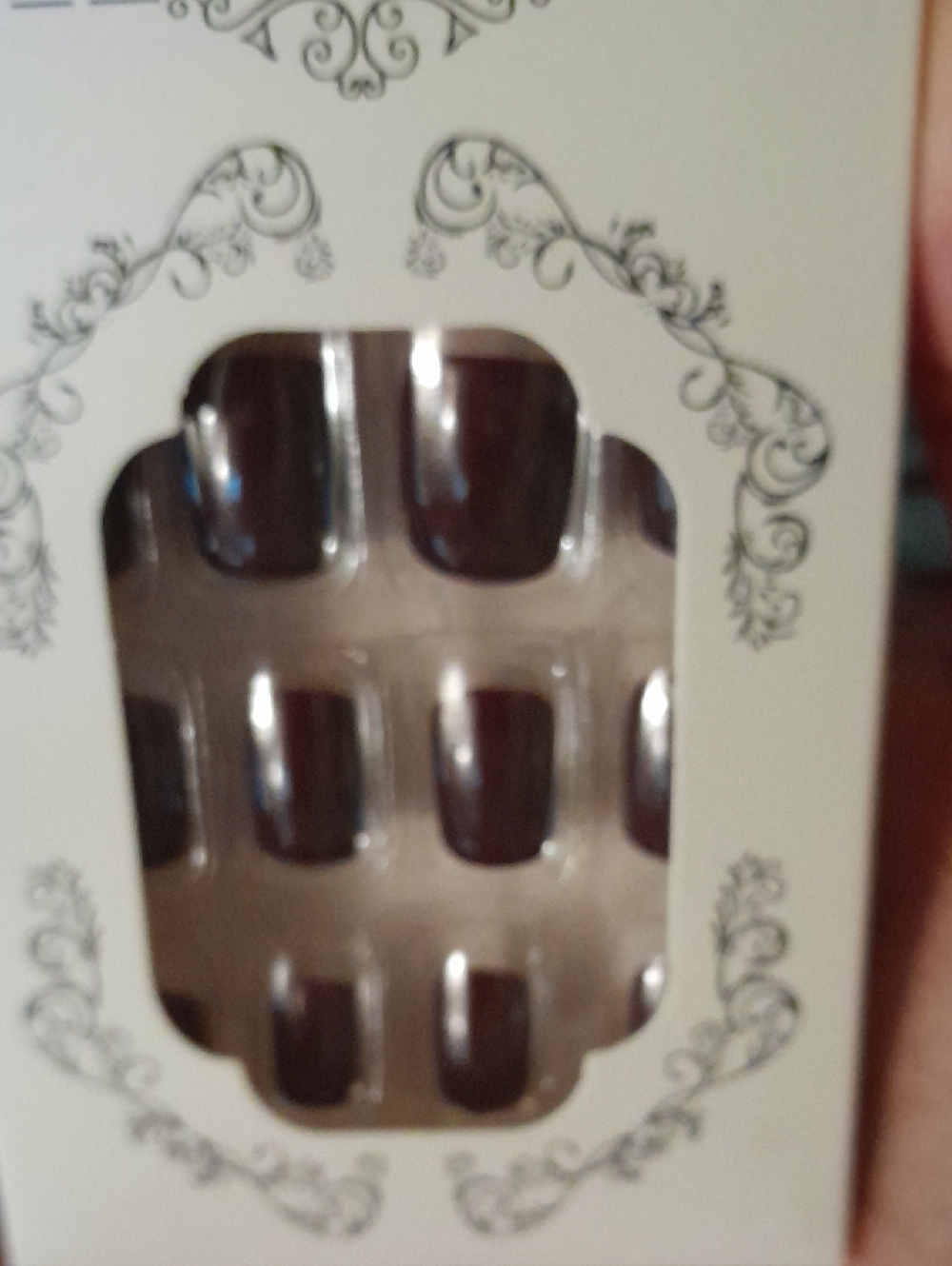 Dark Brown Press-On Nail Set